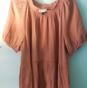 Flowy short sleeved dress